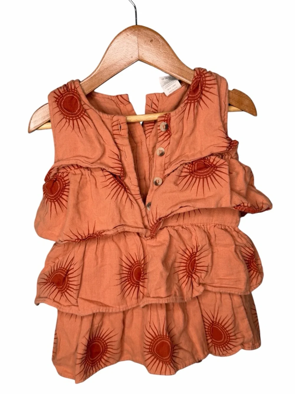 Kate Quinn Organic Cotton Sun Print Ruffle One Piece